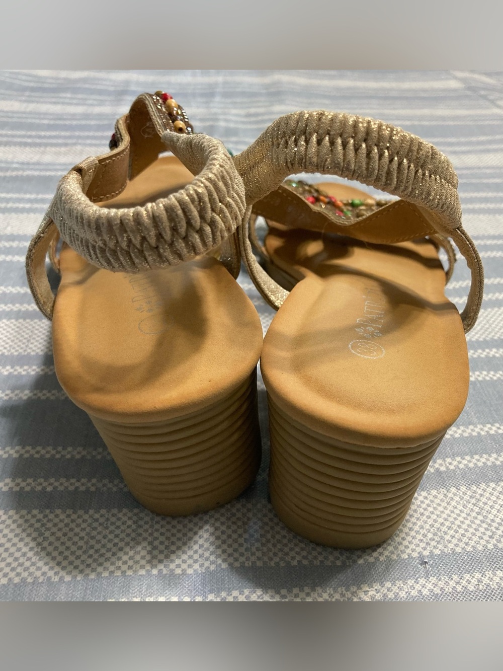 Patrizia by Spring Step beaded sandals. - Picture 4 of 5